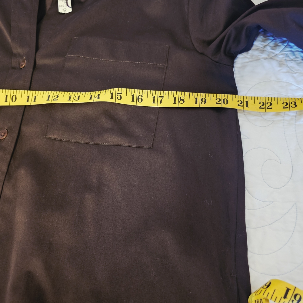 Madewell Y-Neck Relaxed Shirtdress in Dark Brown Women's Size Small NWT - Picture 5 of 7